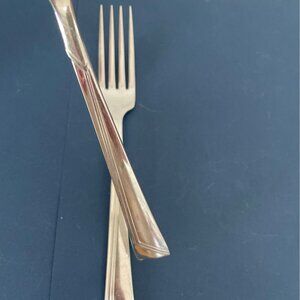 Vintage Oneida Community Era Pattern Dinner Forks Set of 2 Silverplate Art Deco